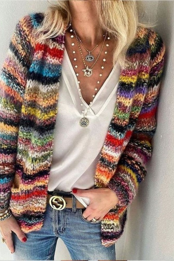 Sarai - Faux Sweater Cardigan Jacket