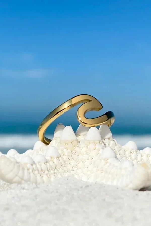 Gold Sea Wave Ring | Gold