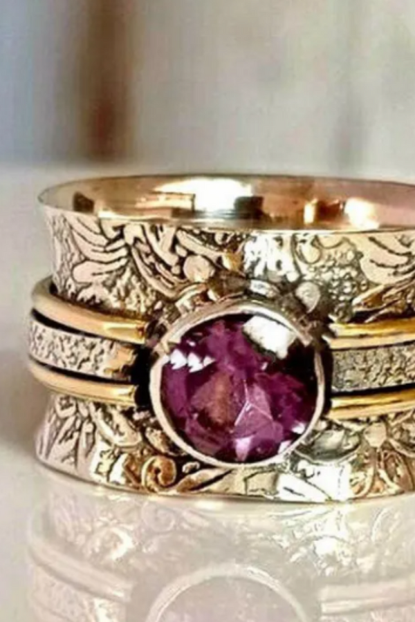 BOHEMIAN CRYSTAL MEDITATION RING