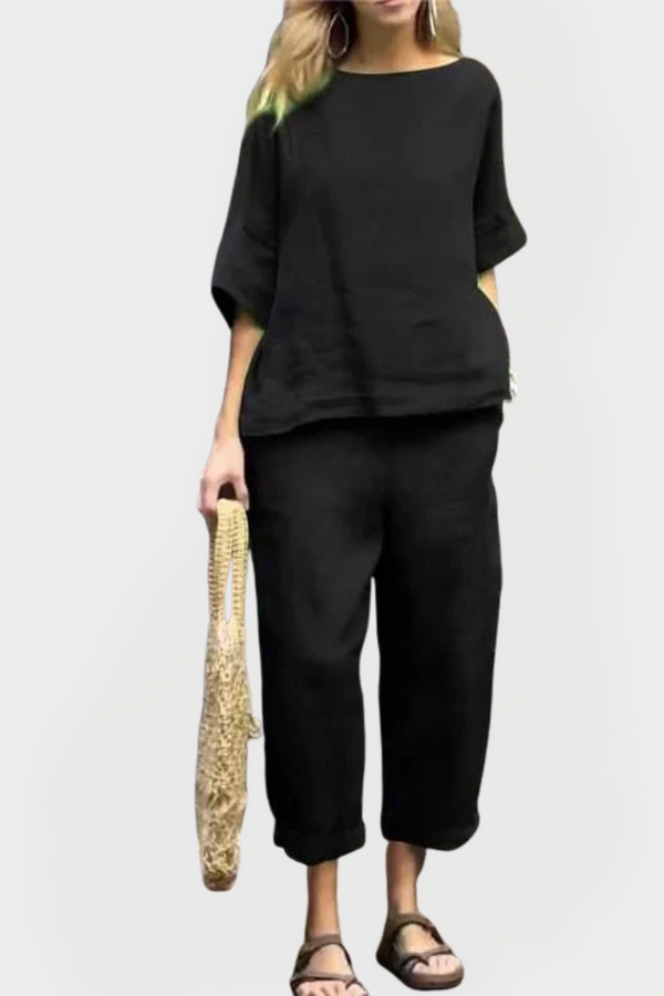 Dress Set with Natural Patterns
