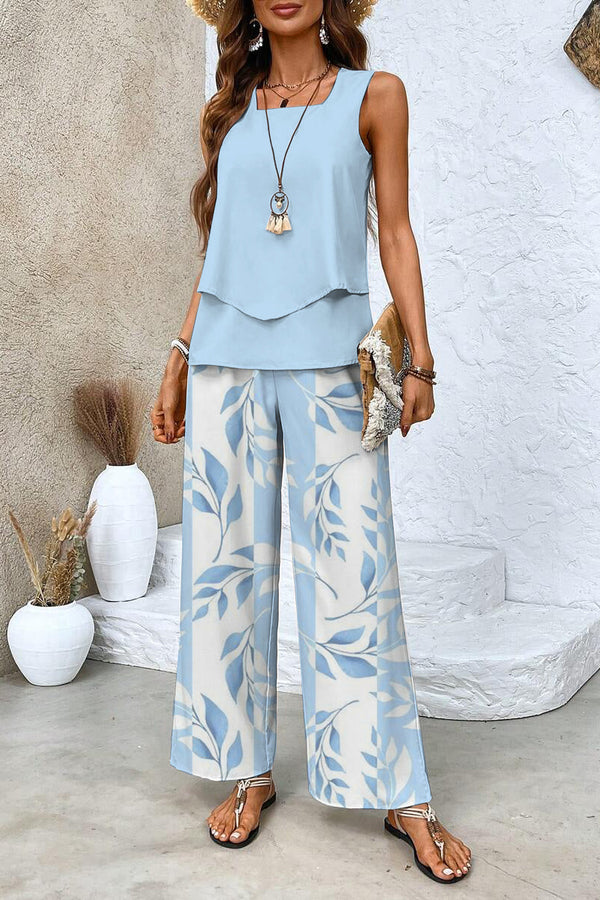 Alba | Stylish Floral Top and Trouser Set