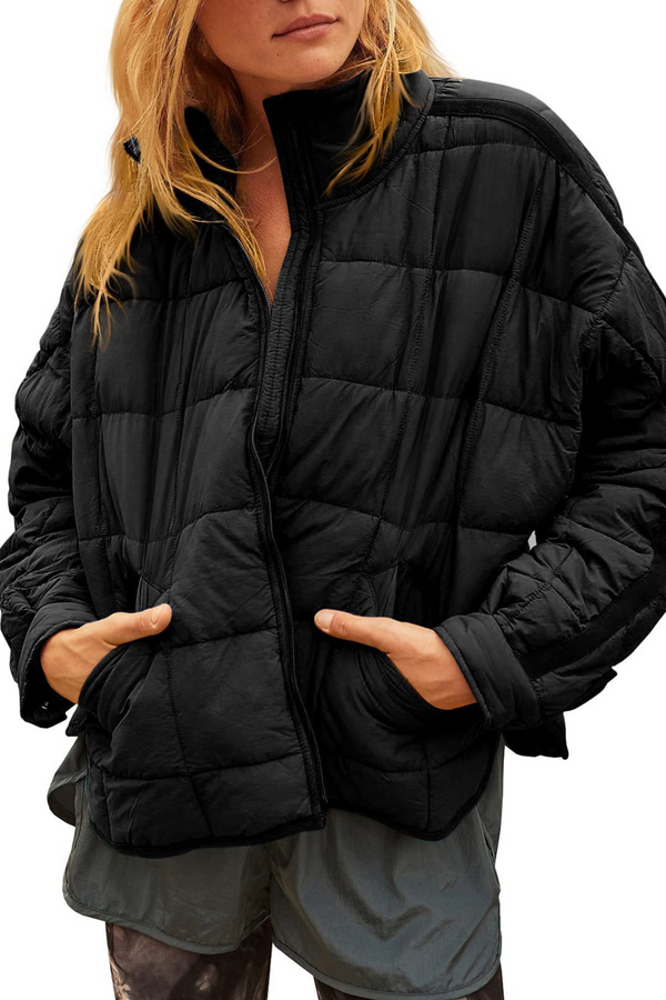Amelia – Lightweight Compact Zip Puffer Jacket