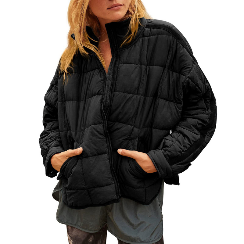 Amelia – Lightweight Compact Zip Puffer Jacket