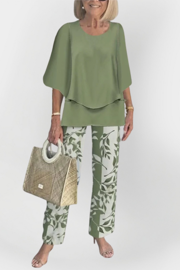Stylish Set with Comfortable Top and Pants