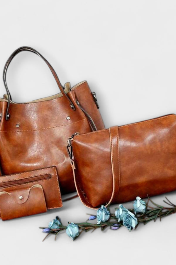 Olivia - 4-Piece Vintage Bag Set