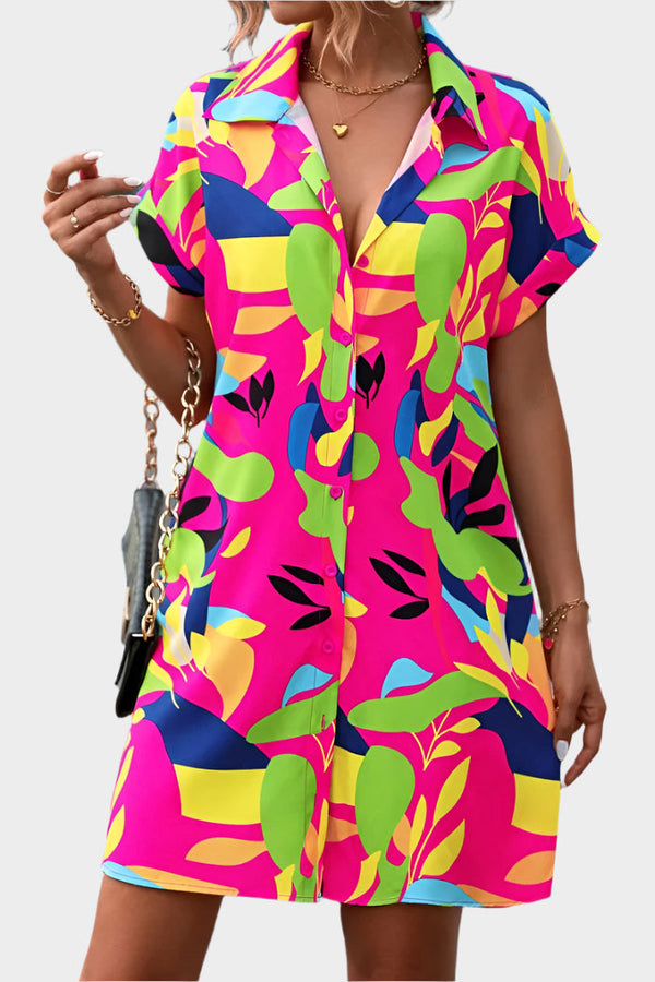 Shirt Dress with Print