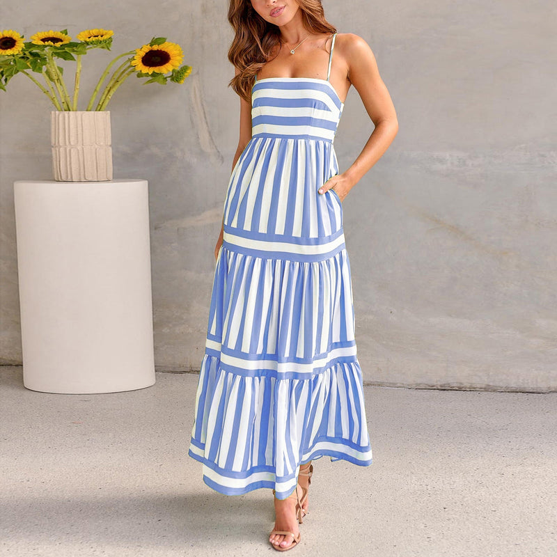 Long Dress Coastal Vibes – Comfort & Color in One