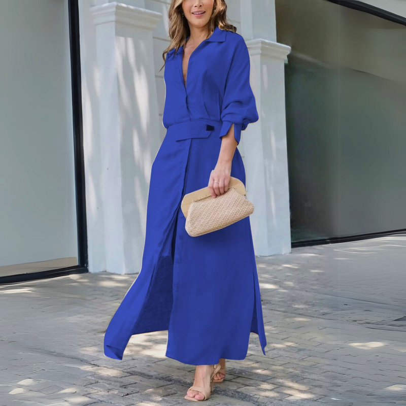 Freedom | Elegant Maxi Dress with V-Neck