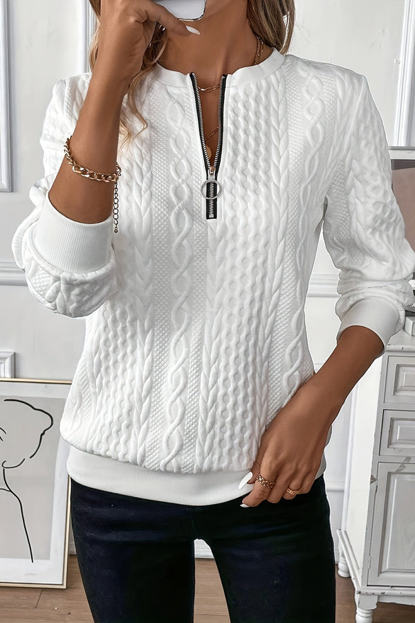 Rhea | Sweater with Zipper