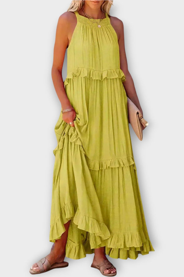 Dress with Thin Straps and Elegant Line