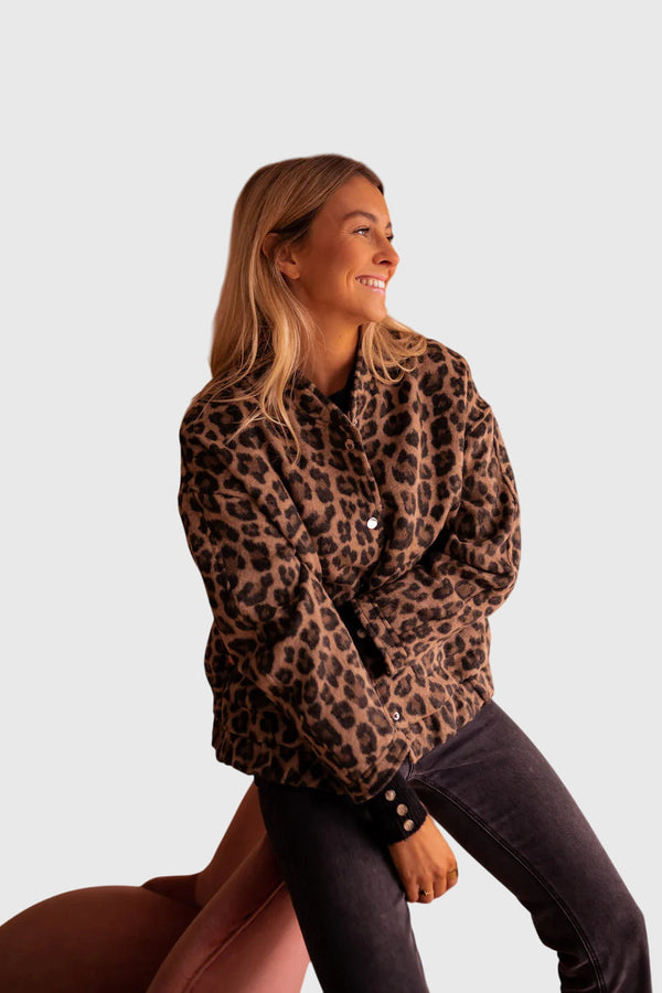Elodie | Stylish Leopard Print Jacket