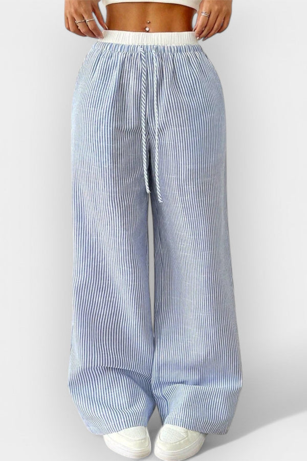 Striped Wide Pants