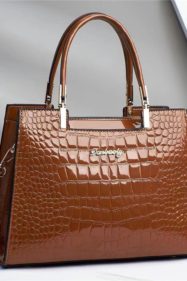 Brooklyn™ Shine | Croc-Embossed Luxury Bag