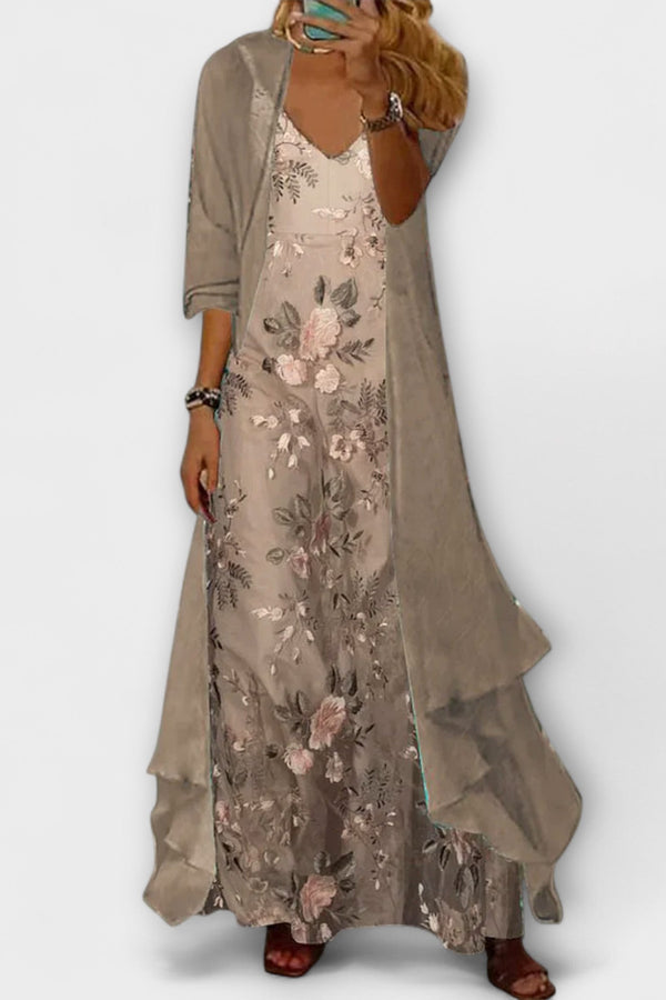 Bryleigh | Elegant Maxi Dress Two-Piece Set