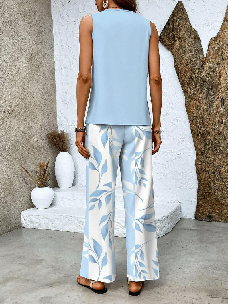 Alba | Stylish Floral Top and Trouser Set