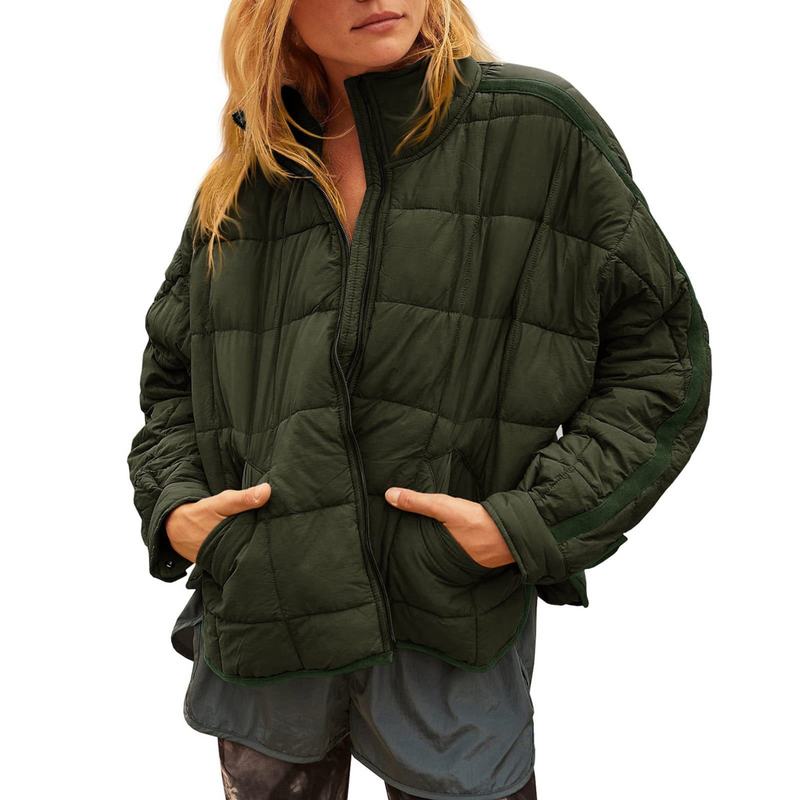 Amelia – Lightweight Compact Zip Puffer Jacket