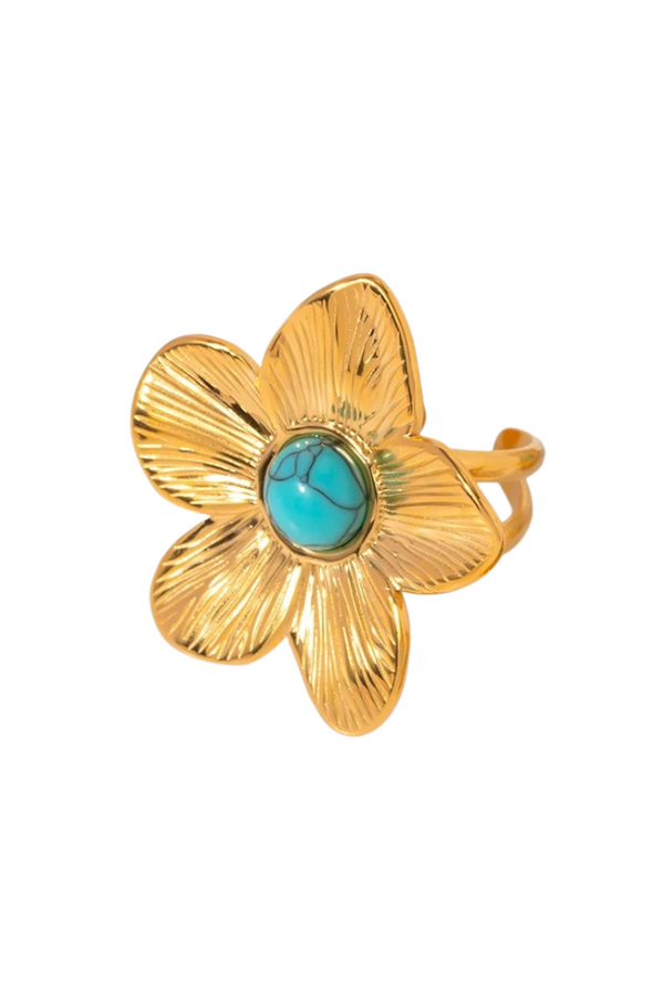 Adjustable Dahlia Flower Ring