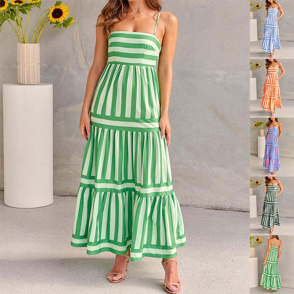 Long Dress Coastal Vibes – Comfort & Color in One