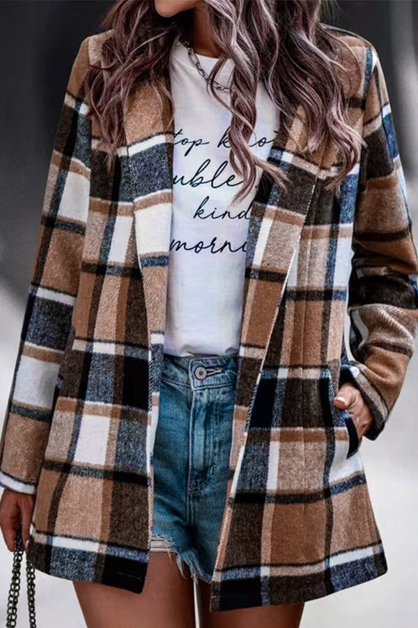 Avery™ - Vintage Plaid Blazer