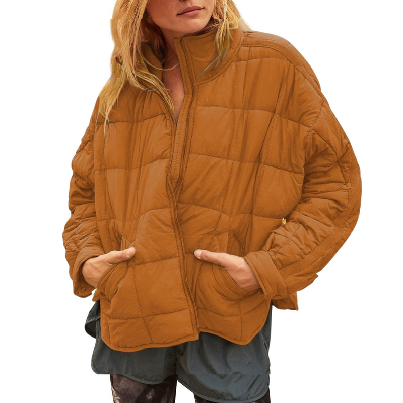 Amelia – Lightweight Compact Zip Puffer Jacket