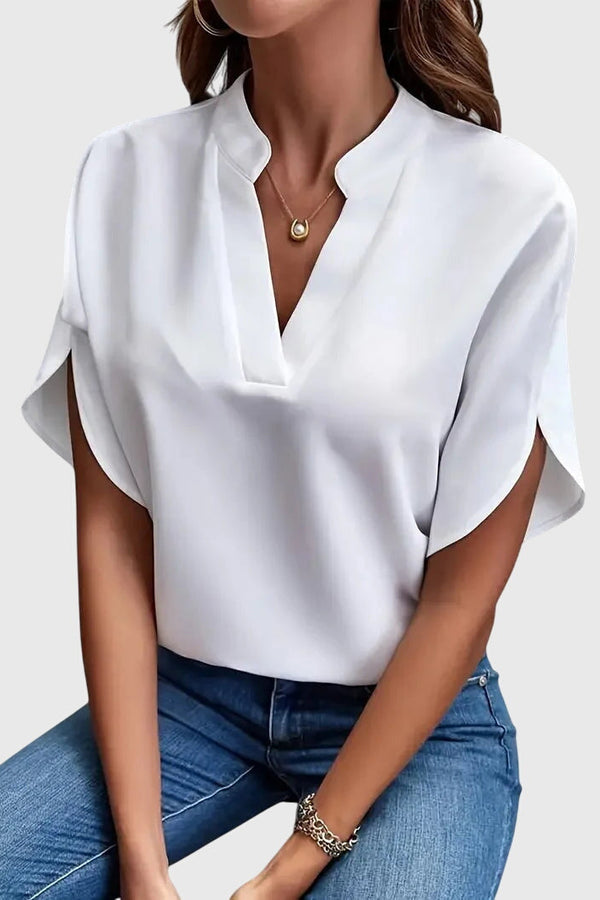 Beatrix™ | Soft and Elegant V-Neck Shirt