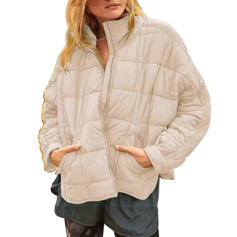 Amelia – Lightweight Compact Zip Puffer Jacket