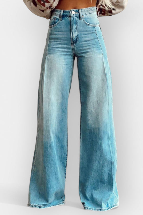 Wide Leg Pants with Flare Design