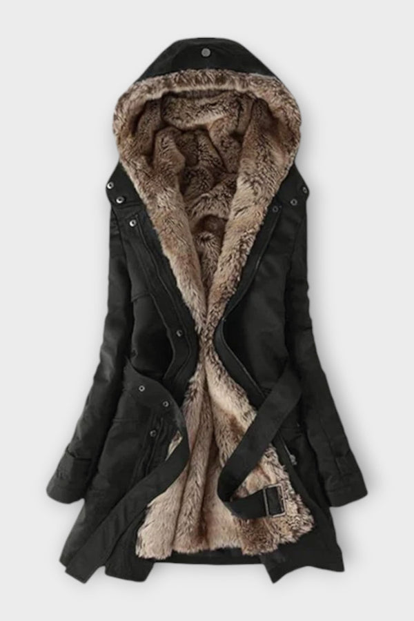 Mikash - Cozy Fur-Lined Coat