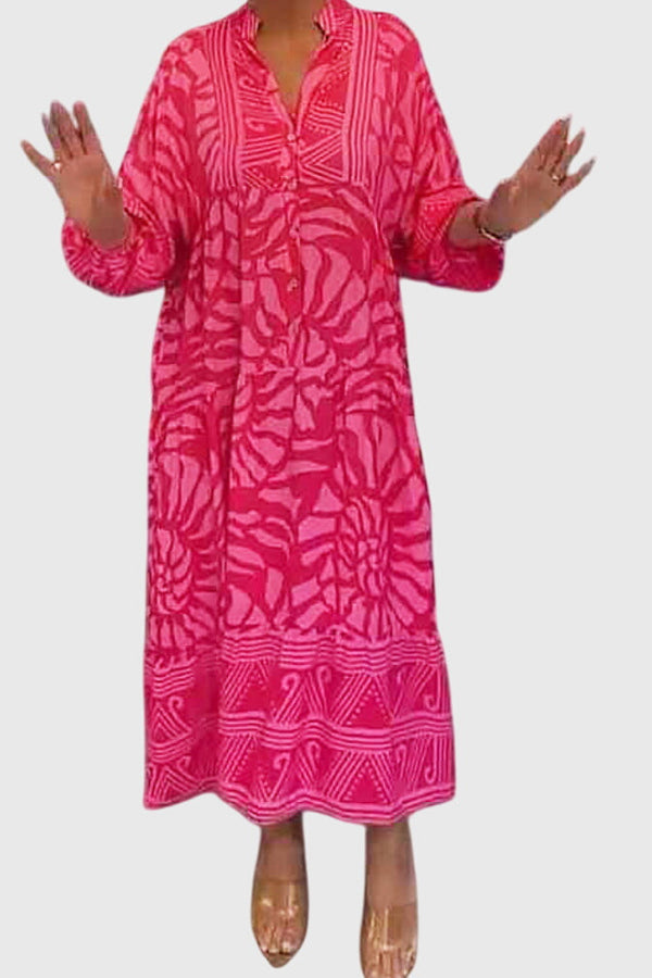 Mckinley™ | Maxi Dress With Elegant Print