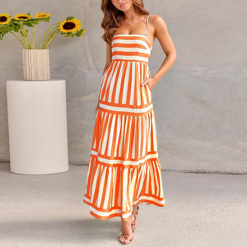 Coastal Vibes Maxi Dress – Comfort & Color in One