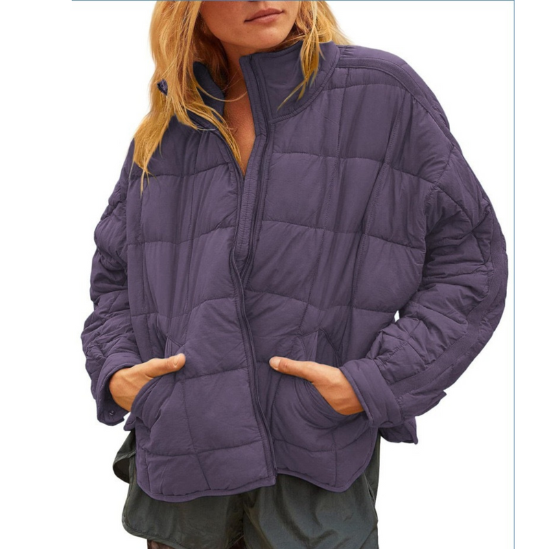 Amelia – Lightweight Compact Zip Puffer Jacket