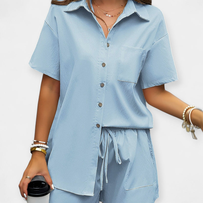 Comfortable Set with Shirt and Shorts