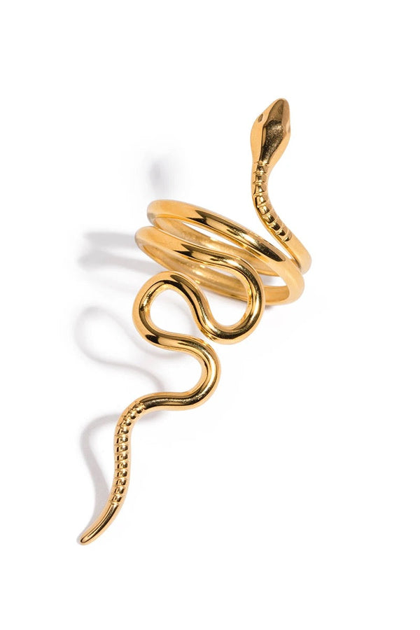 Adjustable Gold Serpent Ring