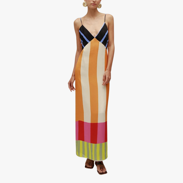 Wyleen | Floral Long Dress With Wrap Fit For Sunny Days