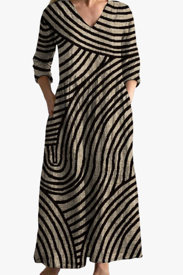 Eve - Vintage Striped Dress