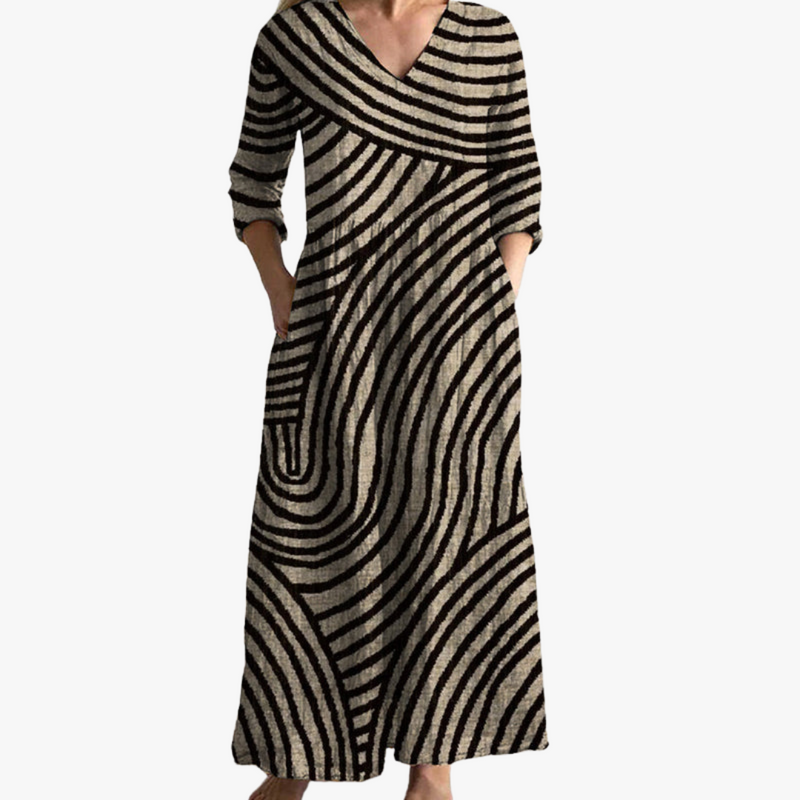 Eve - Vintage Striped Dress