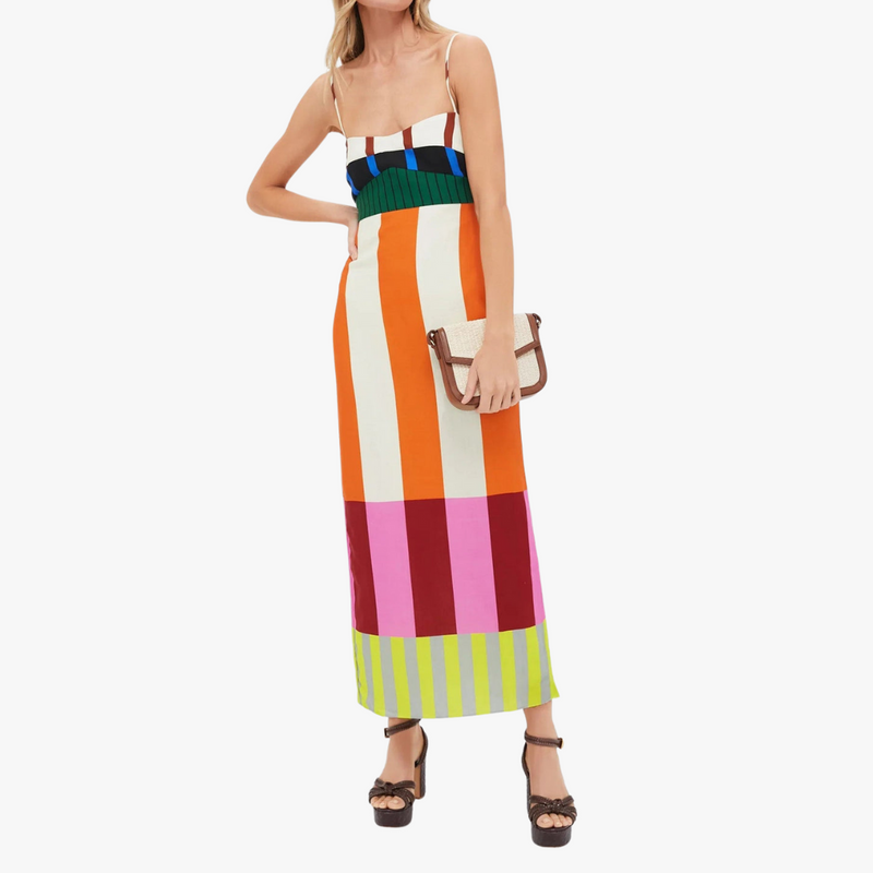 Wyleen | Floral Long Dress With Wrap Fit For Sunny Days