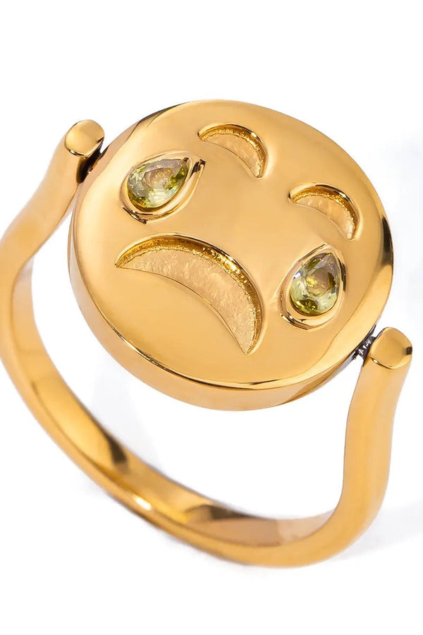 Frown Face Ring