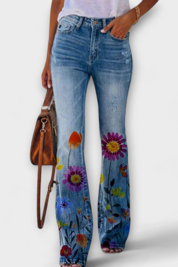Flowered Pants