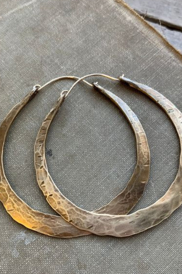Antique Loop Earrings | Gold