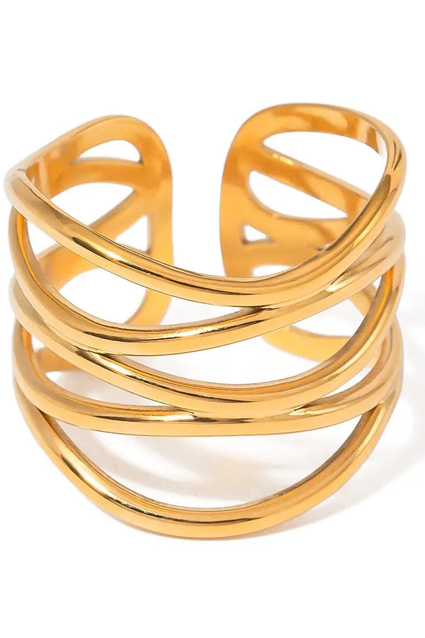 Adjustable Gold Siren Ring