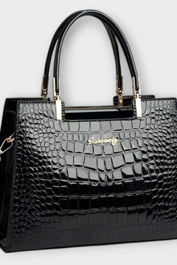 Shiny Handmade Croco Bag