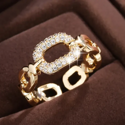 BRIGHT CHAIN GOLDEN RING