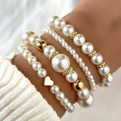 ELEGANCE PEARL BRACELET SET