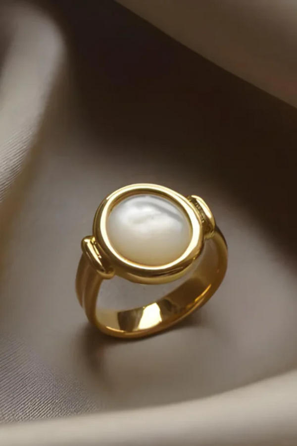 ELEGANT ALL PEARL RING