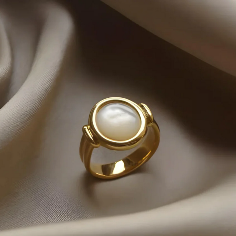 ELEGANT ALL PEARL RING