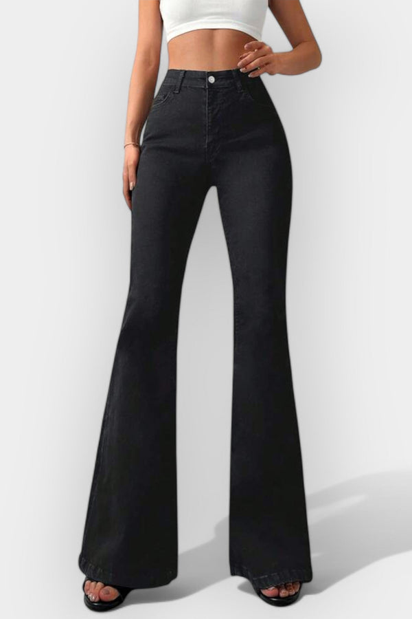 High-Waisted Bootcut Jeans