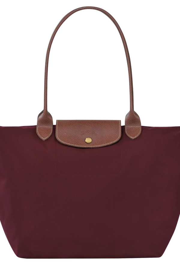 Large Le Pliage Bag, Burgundy