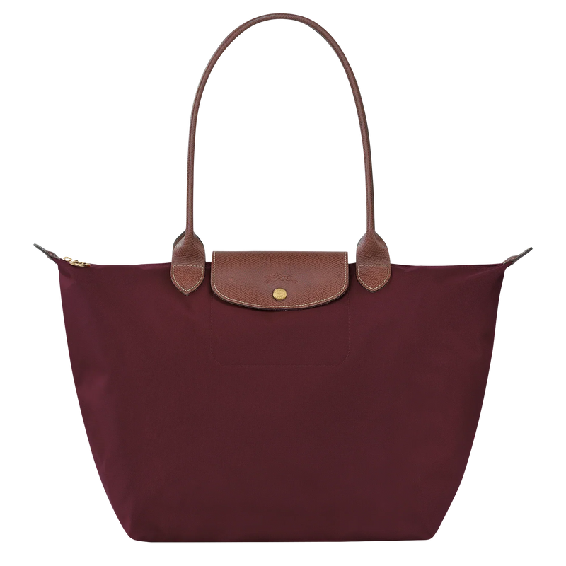 Large Le Pliage Bag, Burgundy