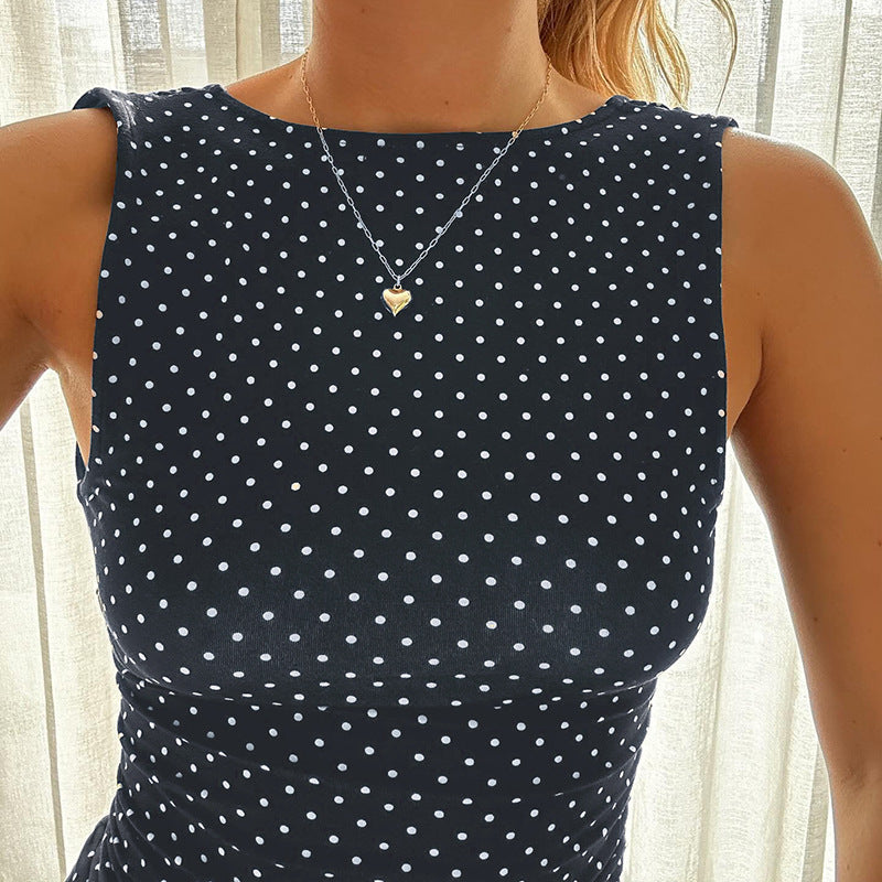 Mini Koora Dress with Polka Dots